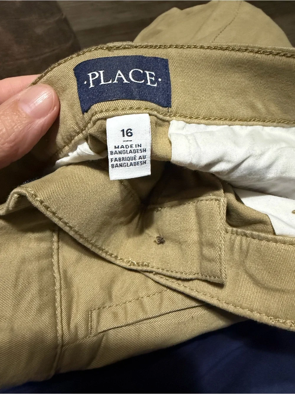 Boys size 16 nwt 5 pairs Stretch Chino Pants - Khaki